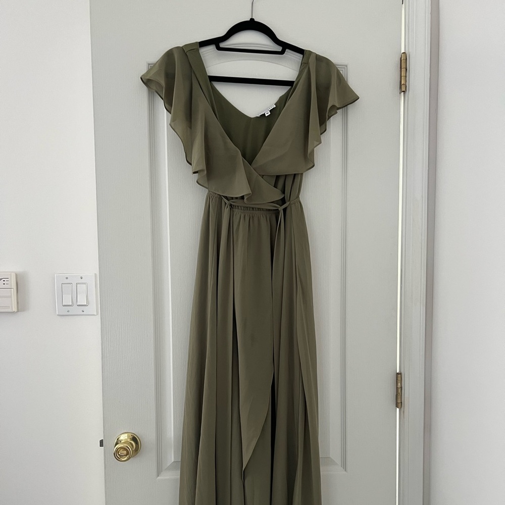 Like New Baltic Born Katya Dress Size M Dusty Olive
